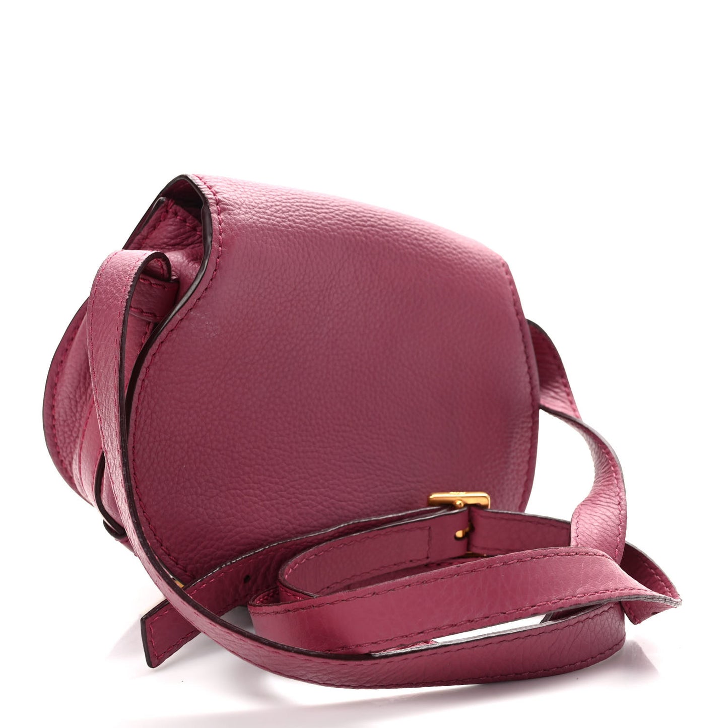 Calfskin Mini Marcie Round Crossbody Bag Dreamy Pink