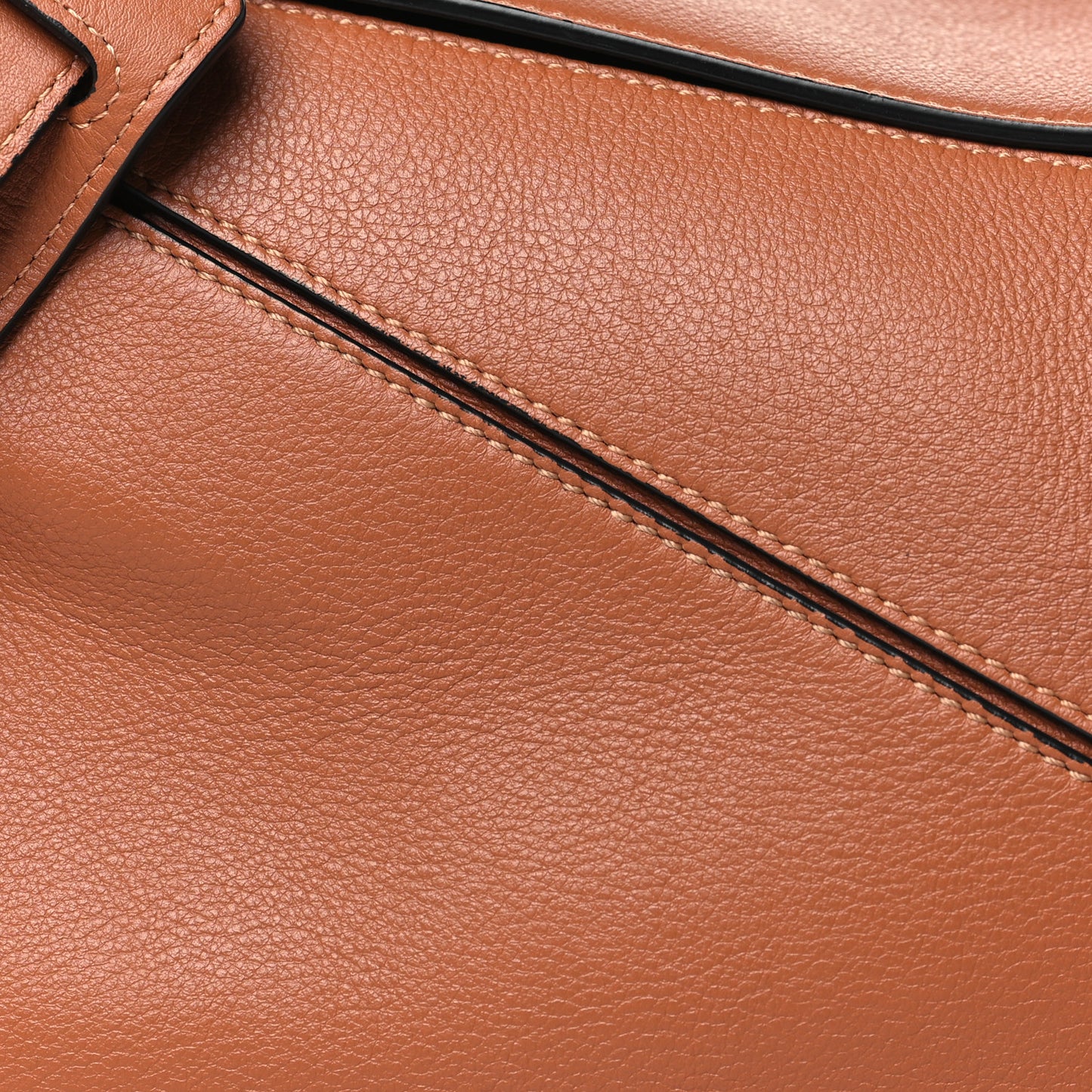 Calfskin Medium Puzzle Bag Tan