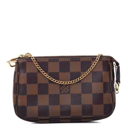 Louis Vuitton Damier Ebene Mini Pochette Accessories 1 of 10