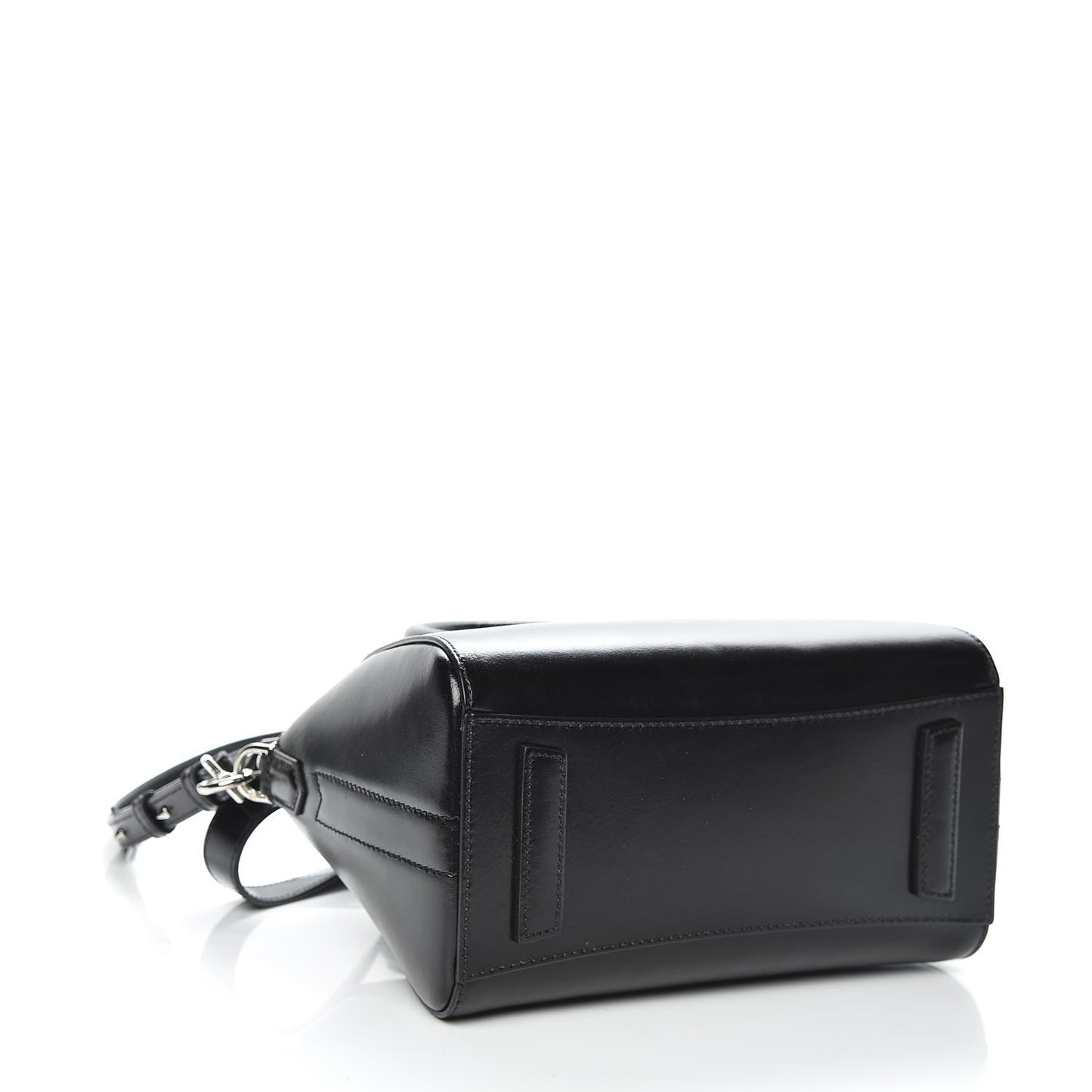Shiny Lord Calfskin Mini Antigona Black