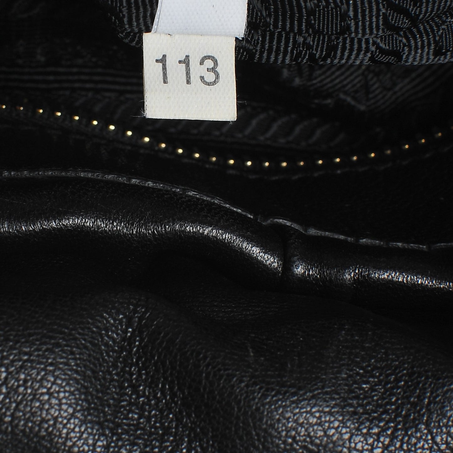Nappa Dressy Gaufre Flap Bag Nero Black