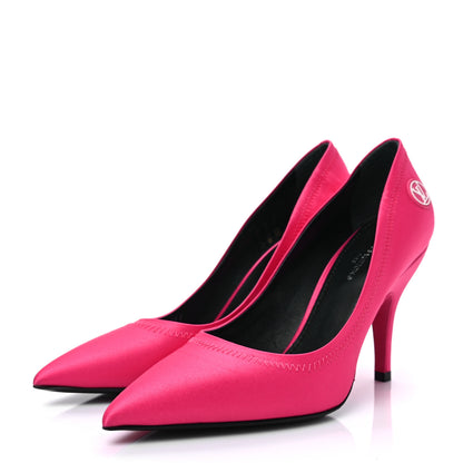 Louis Vuitton Satin Archlight Pumps 37 Rose Pop Pink 3 of 7
