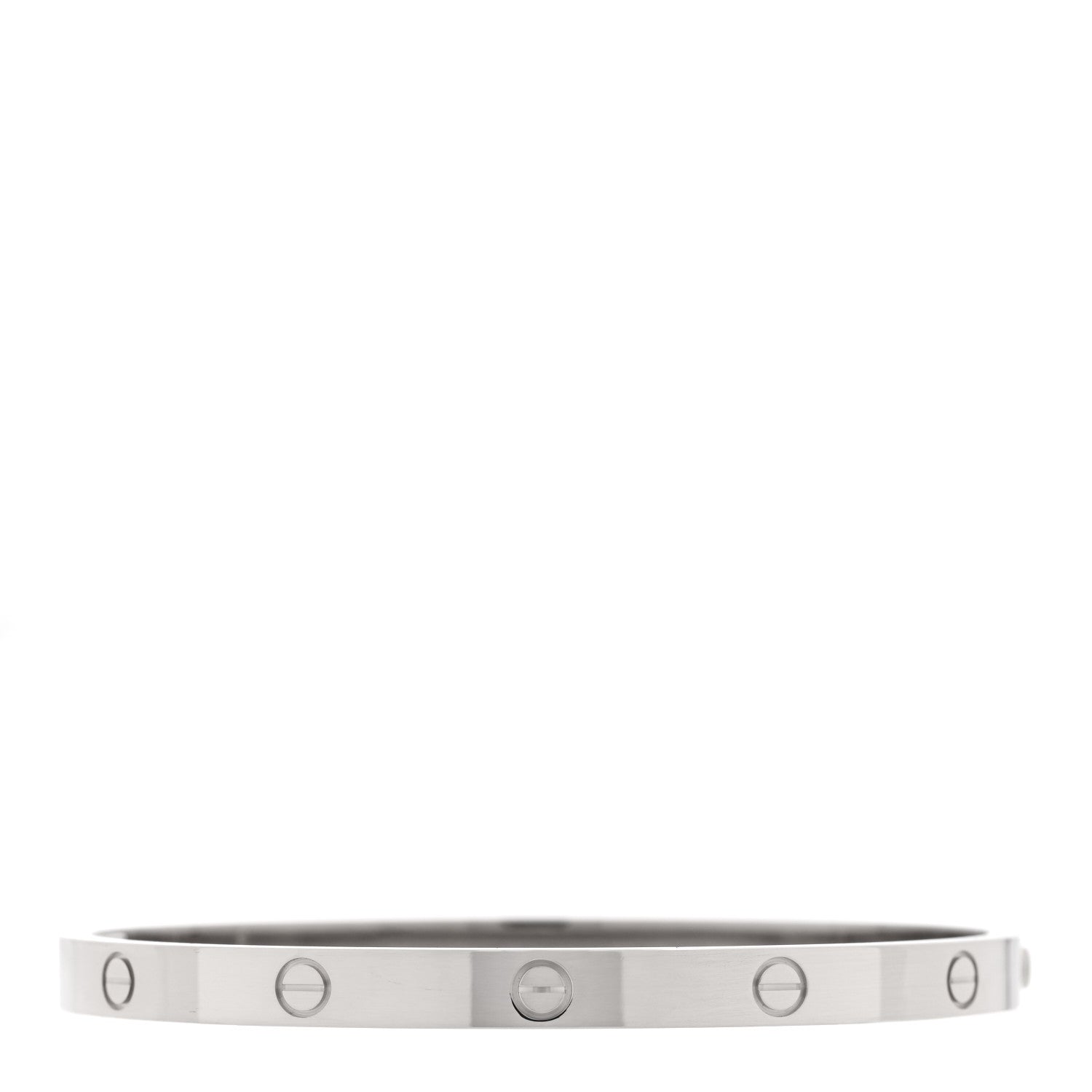 Cartier 18K White Gold Medium LOVE Bracelet 17 1 of 7
