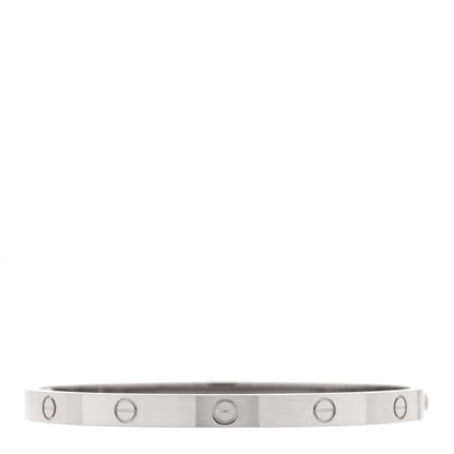 Cartier 18K White Gold Medium LOVE Bracelet 17 1 of 7