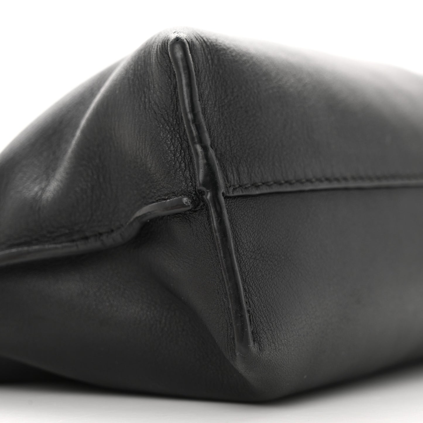 Calfskin Mini Flamenco Knot Clutch Black