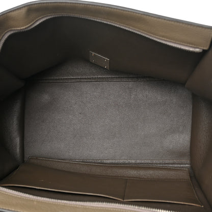 Celine Drummed Calfskin Suede Medium Trapeze Souris 5 of 21