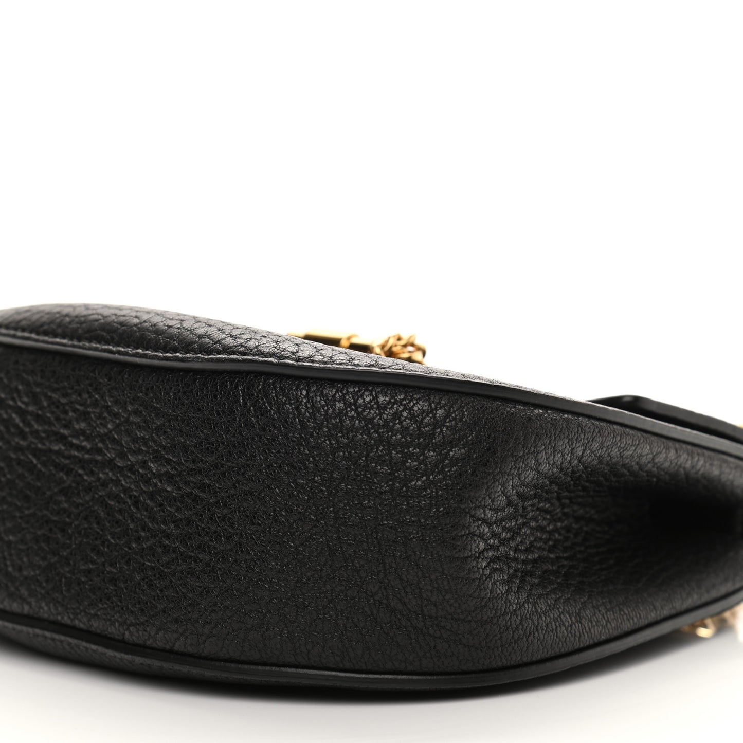 Grained Lambskin Mini Drew Shoulder Bag Black