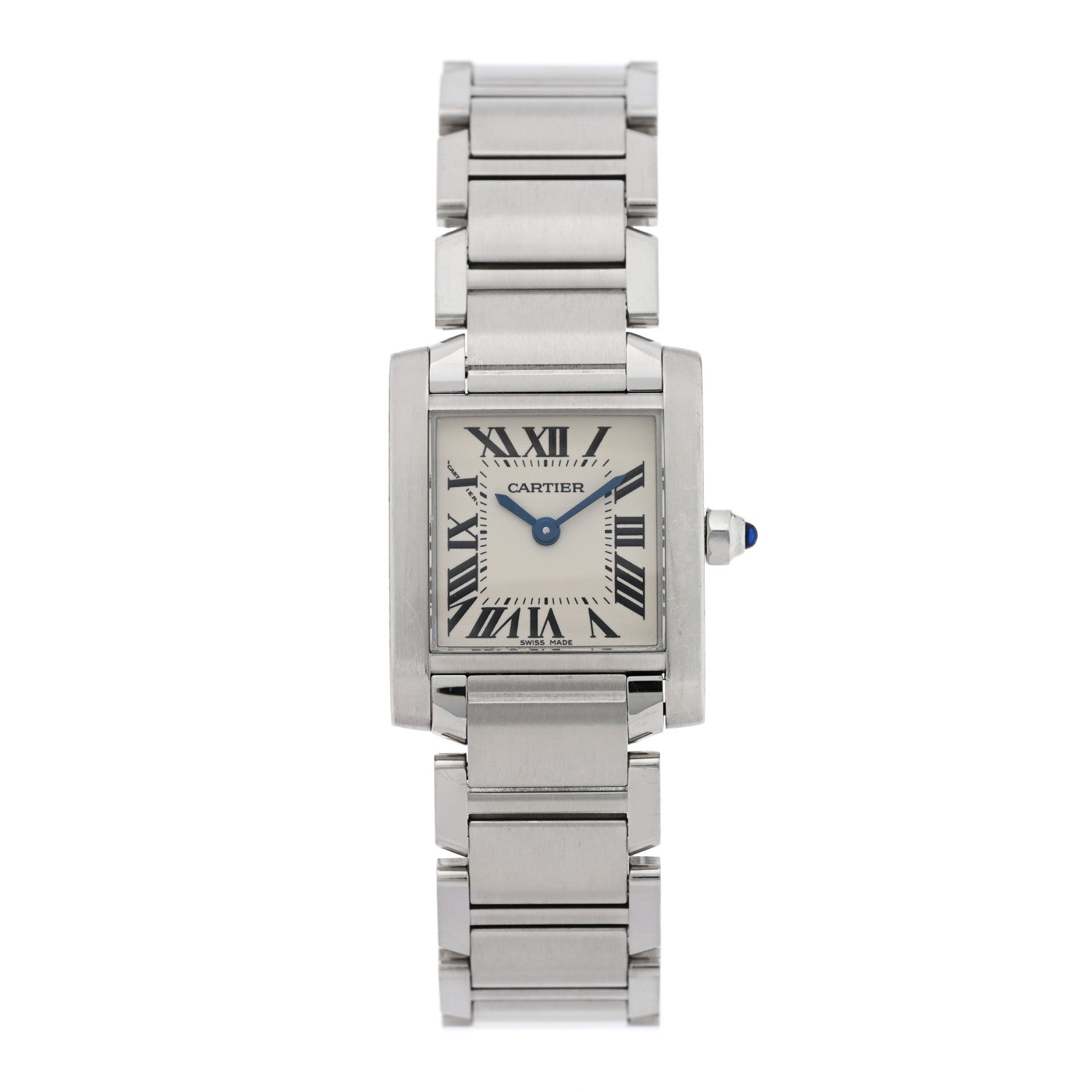 Cartier Stainless Steel 20mm Tank Francaise Quartz Watch 1 of 5