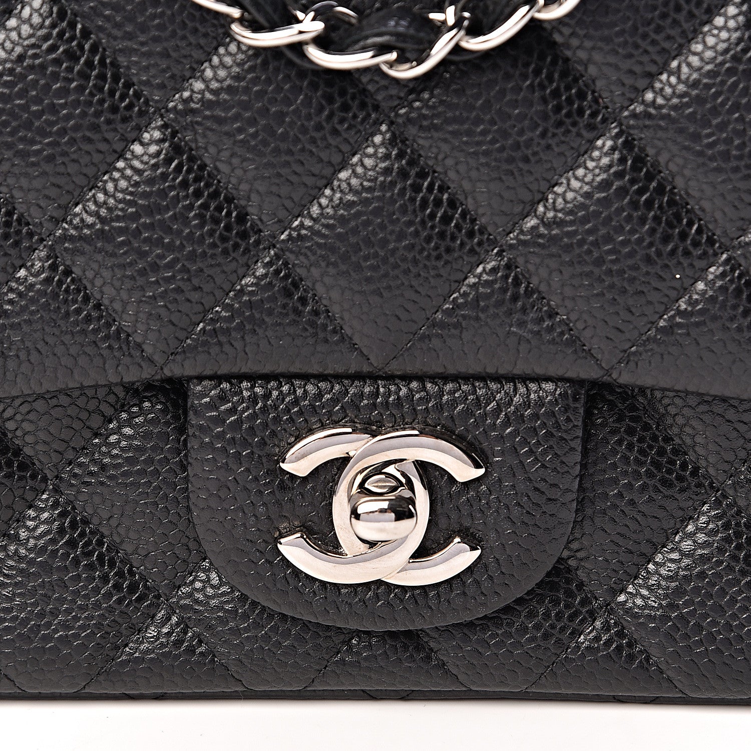 Chanel Caviar Quilted Mini Square Flap Black 10 of 10