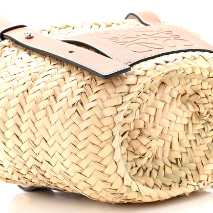 Loewe Raffia Small Basket Tote Bag Natural Tan 7 of 8