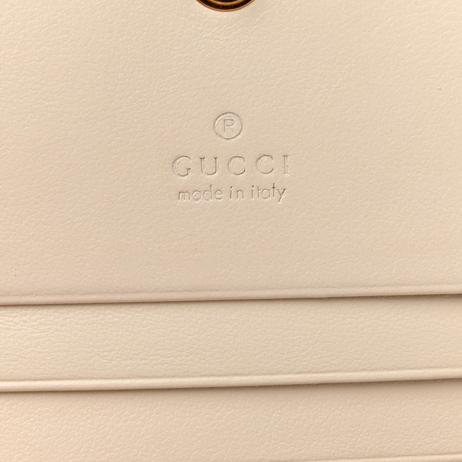 Gucci Calfskin Matelasse GG Marmont Mini Wallet On Chain Beige 5 of 6