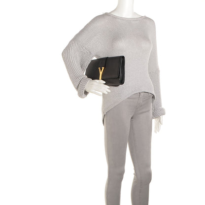 Saint Laurent Calfskin Classic Y Clutch Black 2 of 7