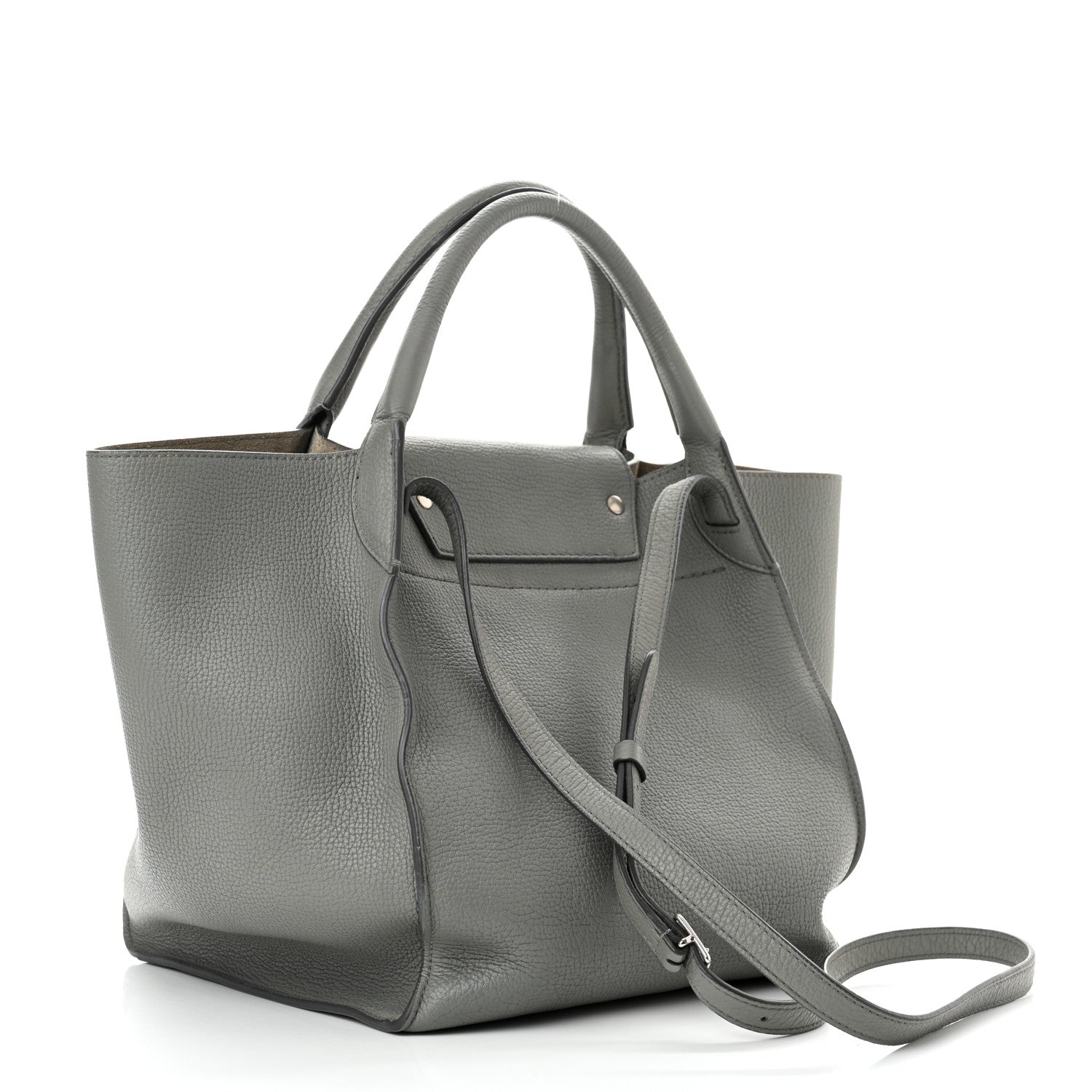 Celine Supple Calfskin Long Strap Small Big Bag Grey 3 of 12