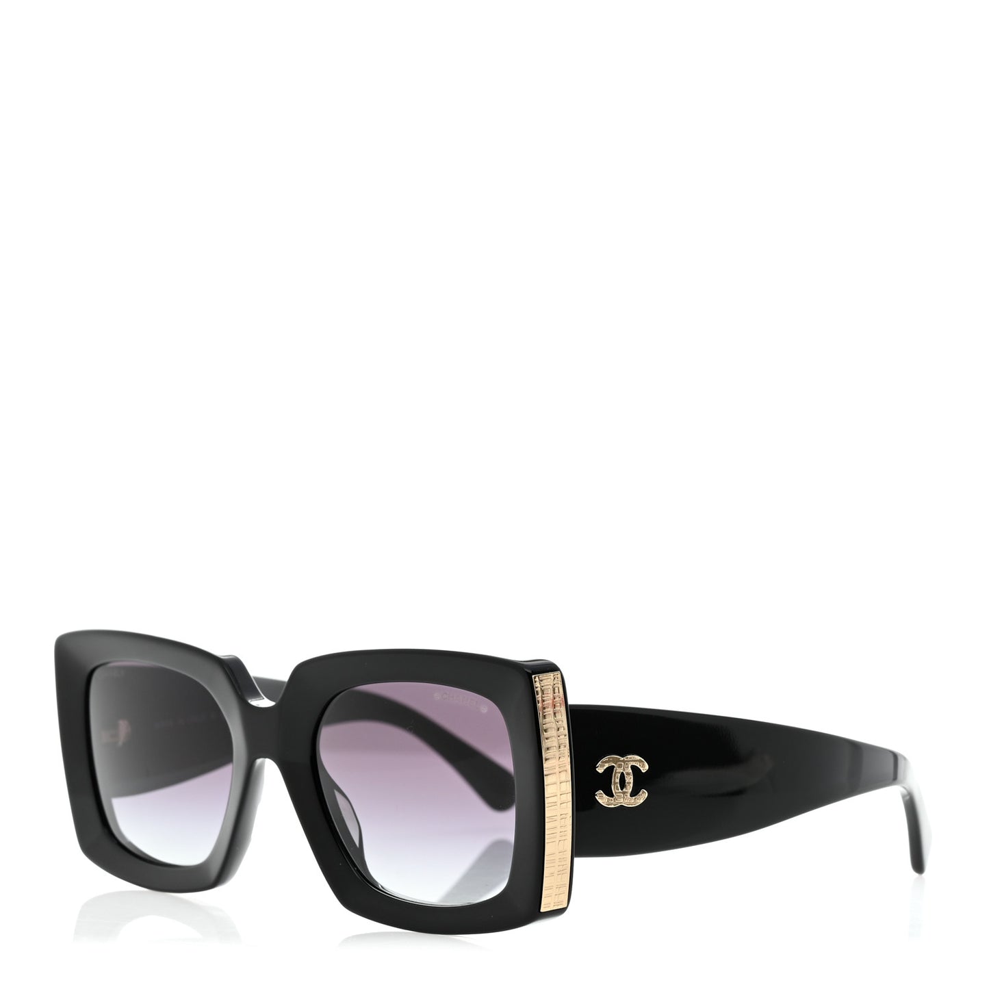 Acetate Rectangle Sunglasses 5435 Black