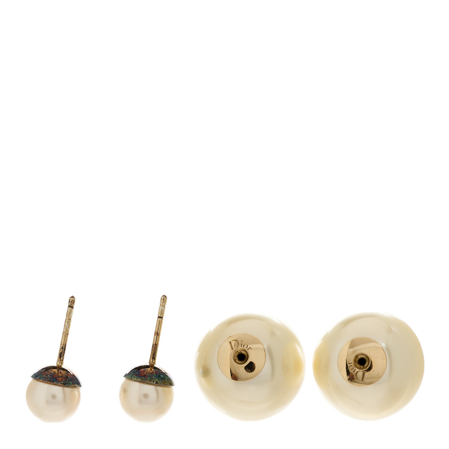 Christian Dior Pearl Mise En Dior Tribal Earrings Gold 3 of 5