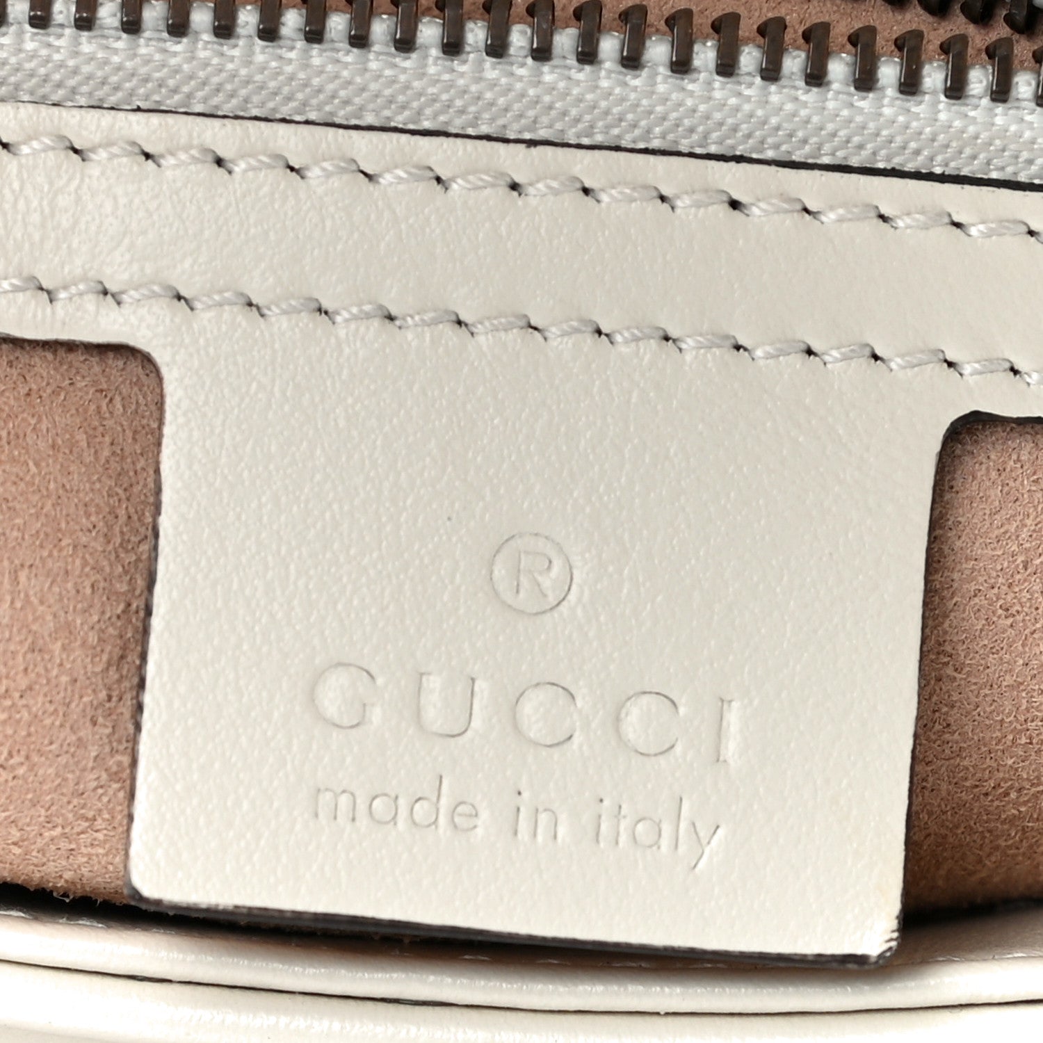 Gucci Calfskin Matelasse Small GG Marmont Shoulder Bag White 8 of 17