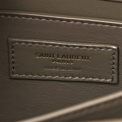 Saint Laurent Calfskin Medium Monogram Sunset Greyish Brown 6 of 13