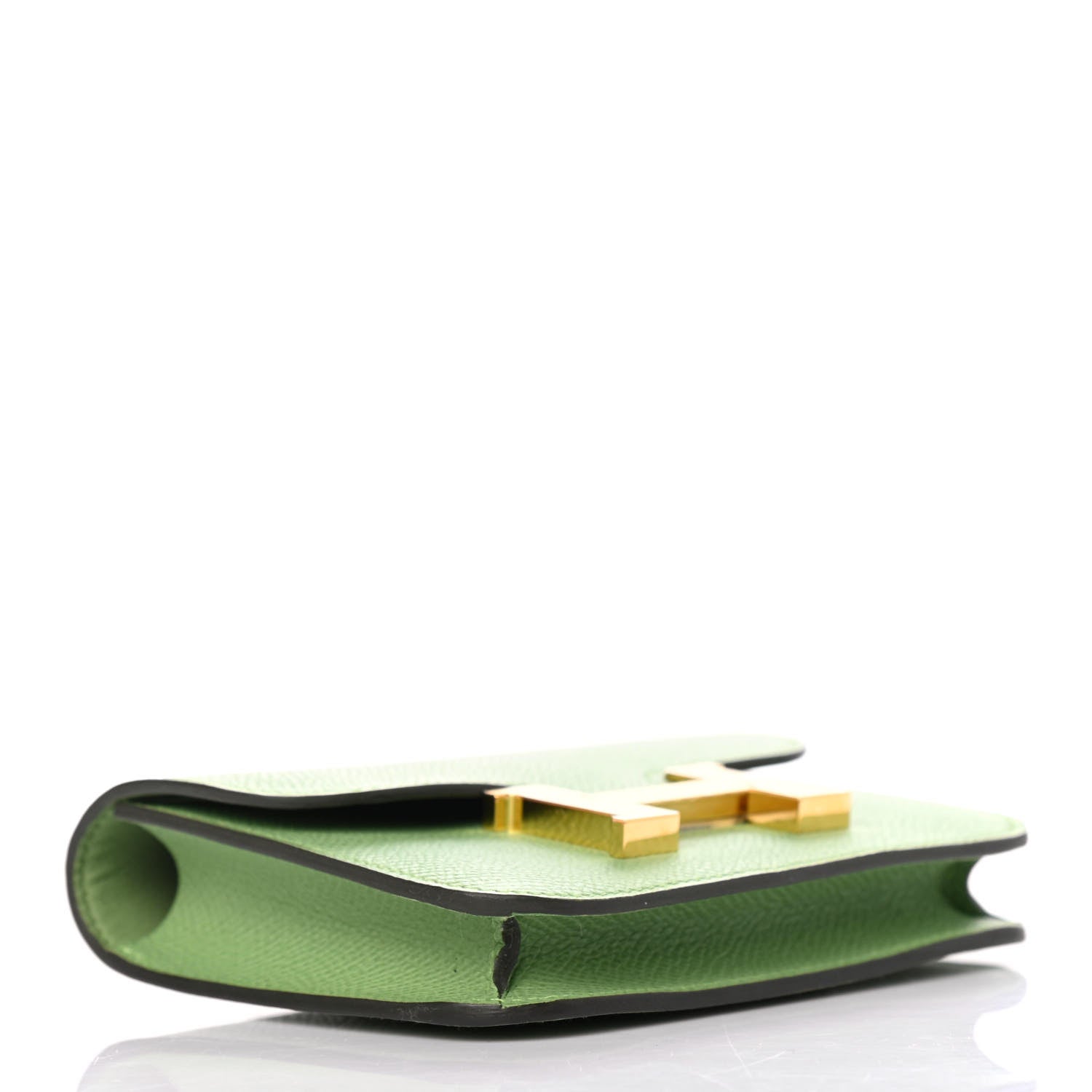 Hermes Epsom Constance Slim Wallet Vert Criquet 3 of 5