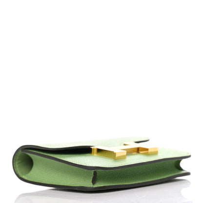 Hermes Epsom Constance Slim Wallet Vert Criquet 3 of 5