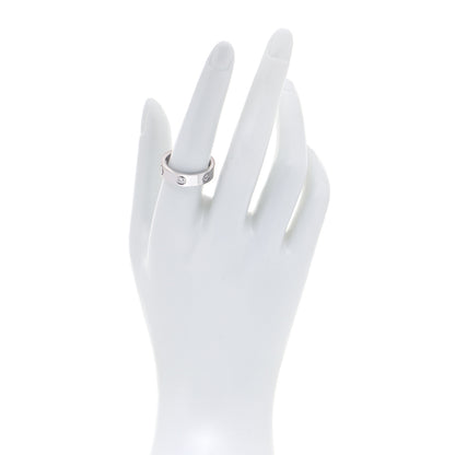 Cartier 18K White Gold 3 Diamond 5.5mm LOVE Ring 57 8 2 of 5