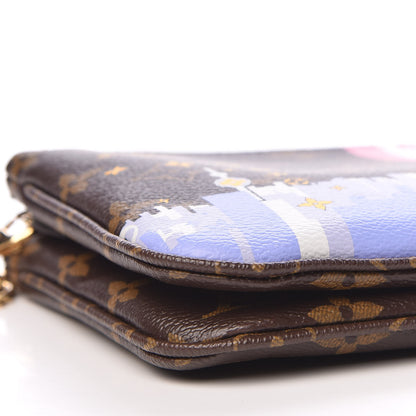 Louis Vuitton Monogram 2019 Christmas Animation Double Zip Pochette 8 of 10