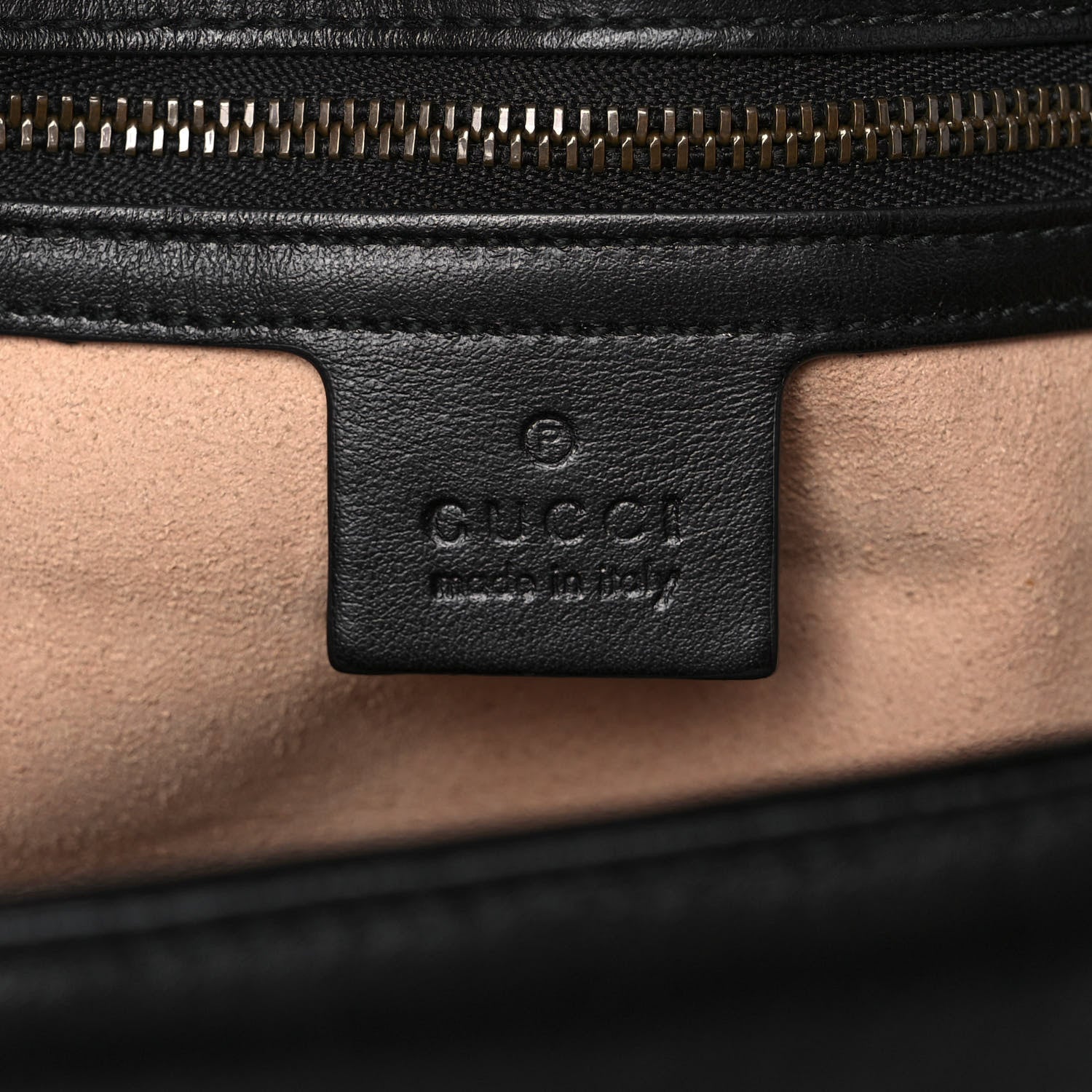 Gucci Calfskin Matelasse Medium GG Marmont Shoulder Bag Black 6 of 13