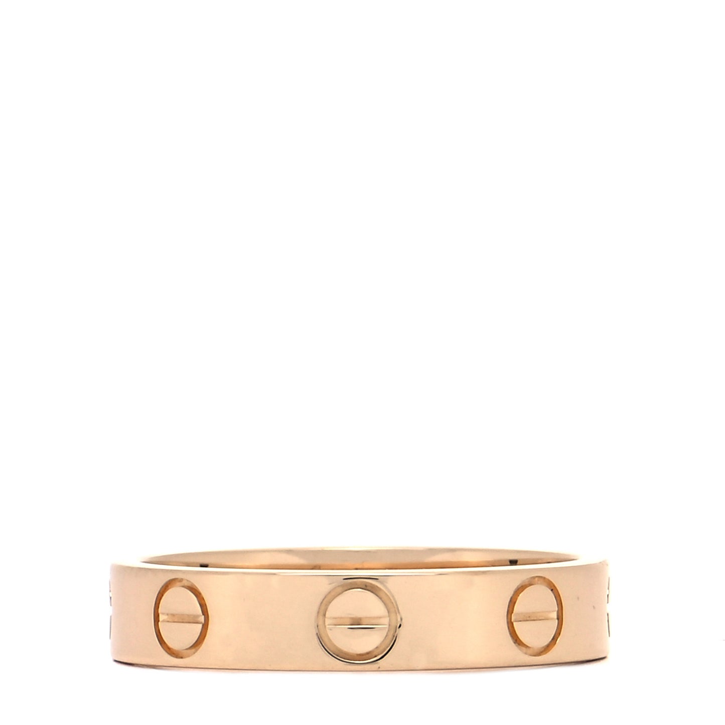 18K Yellow Gold 3.5mm LOVE Wedding Band Ring 50 5.25