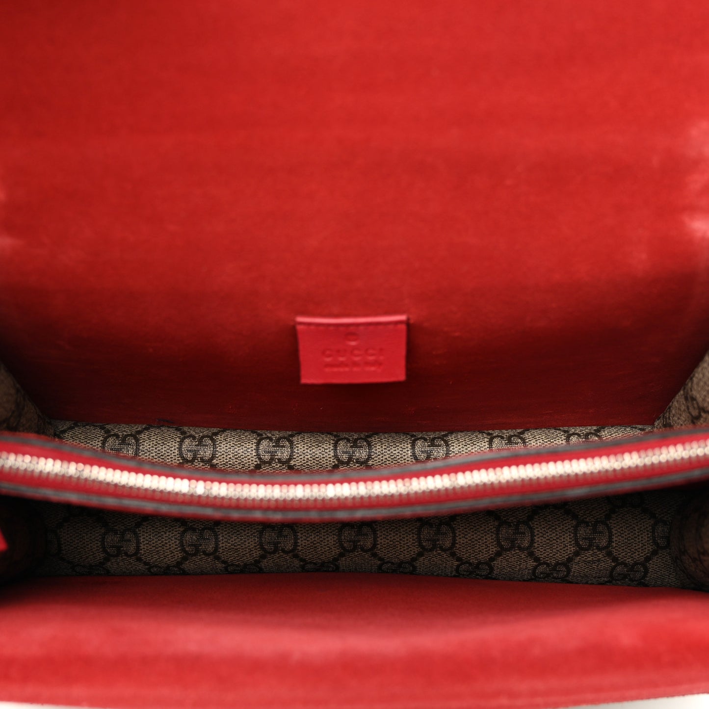 GG Supreme Monogram Small Dionysus Shoulder Bag Red