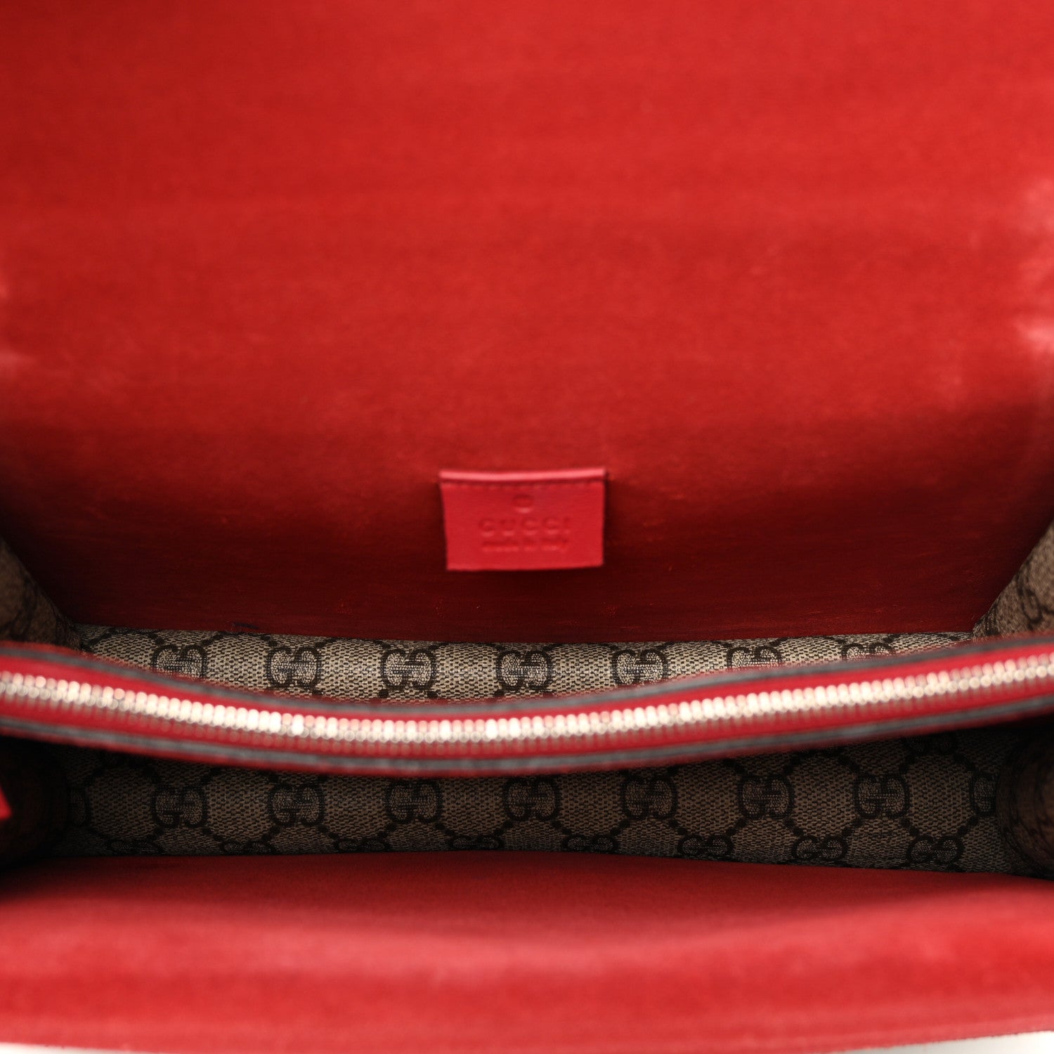 Gucci GG Supreme Monogram Small Dionysus Shoulder Bag Red 6 of 12