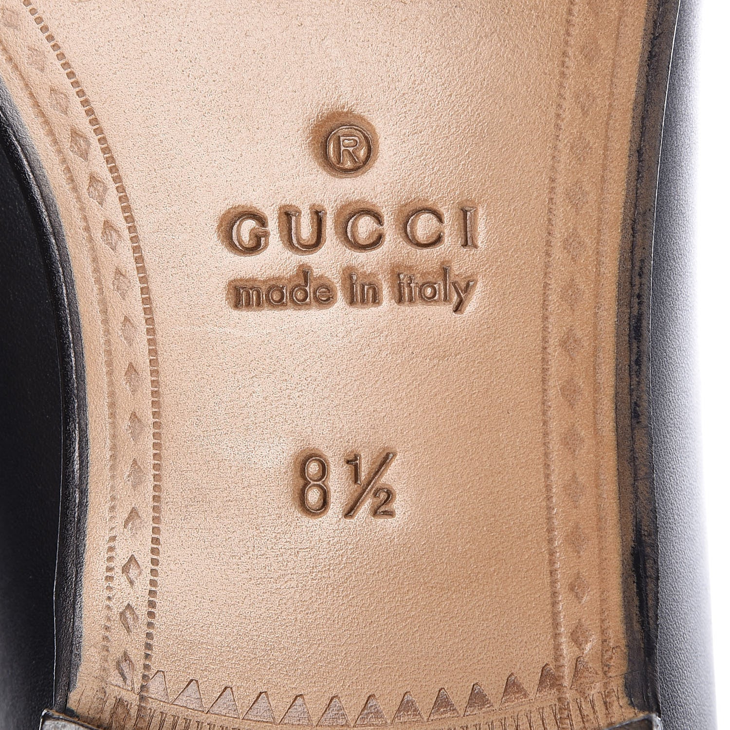 Gucci Calfskin Cirano Lux Web Mens 1953 Horsebit Loafers 8.5 Black 8 of 12