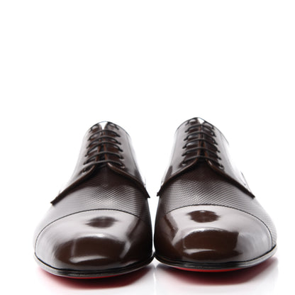 Christian Louboutin Calfskin Shadow Wash Mens Top Daviol Flat 42.5 Havane 2 of 7