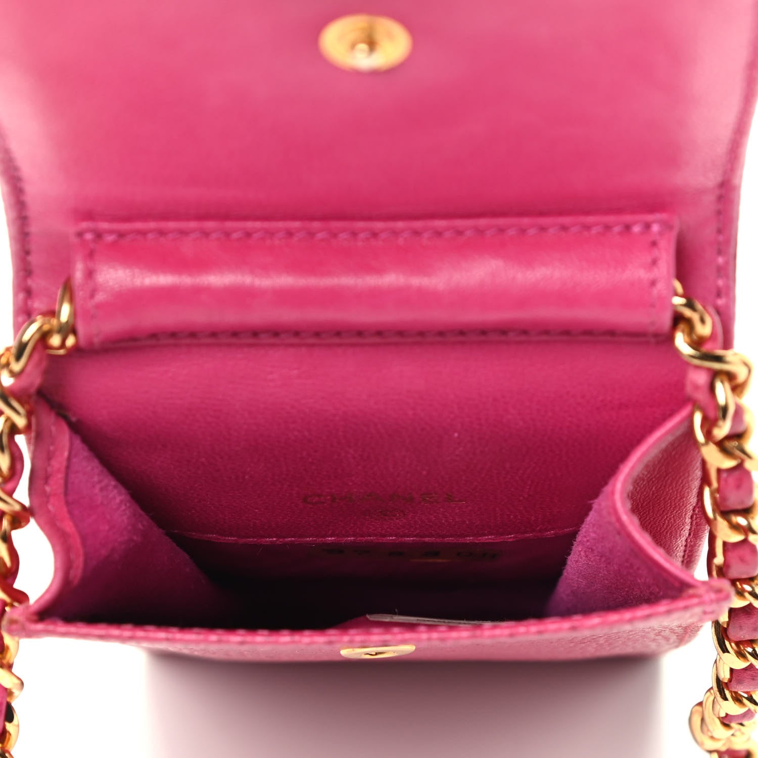 Chanel Caviar CC Phone Holder Crossbody Pink 3 of 3