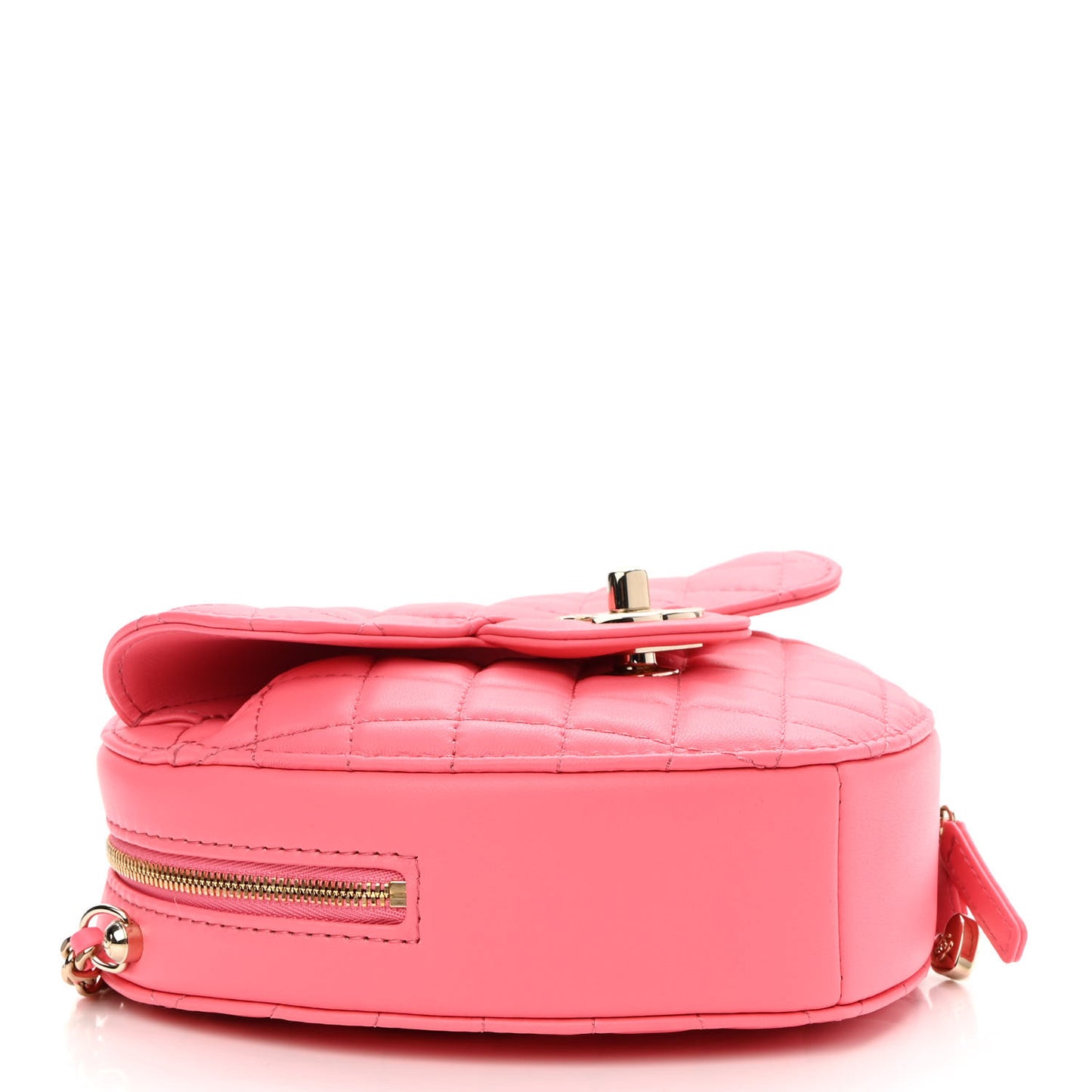 Lambskin Quilted CC In Love Heart Bag Pink