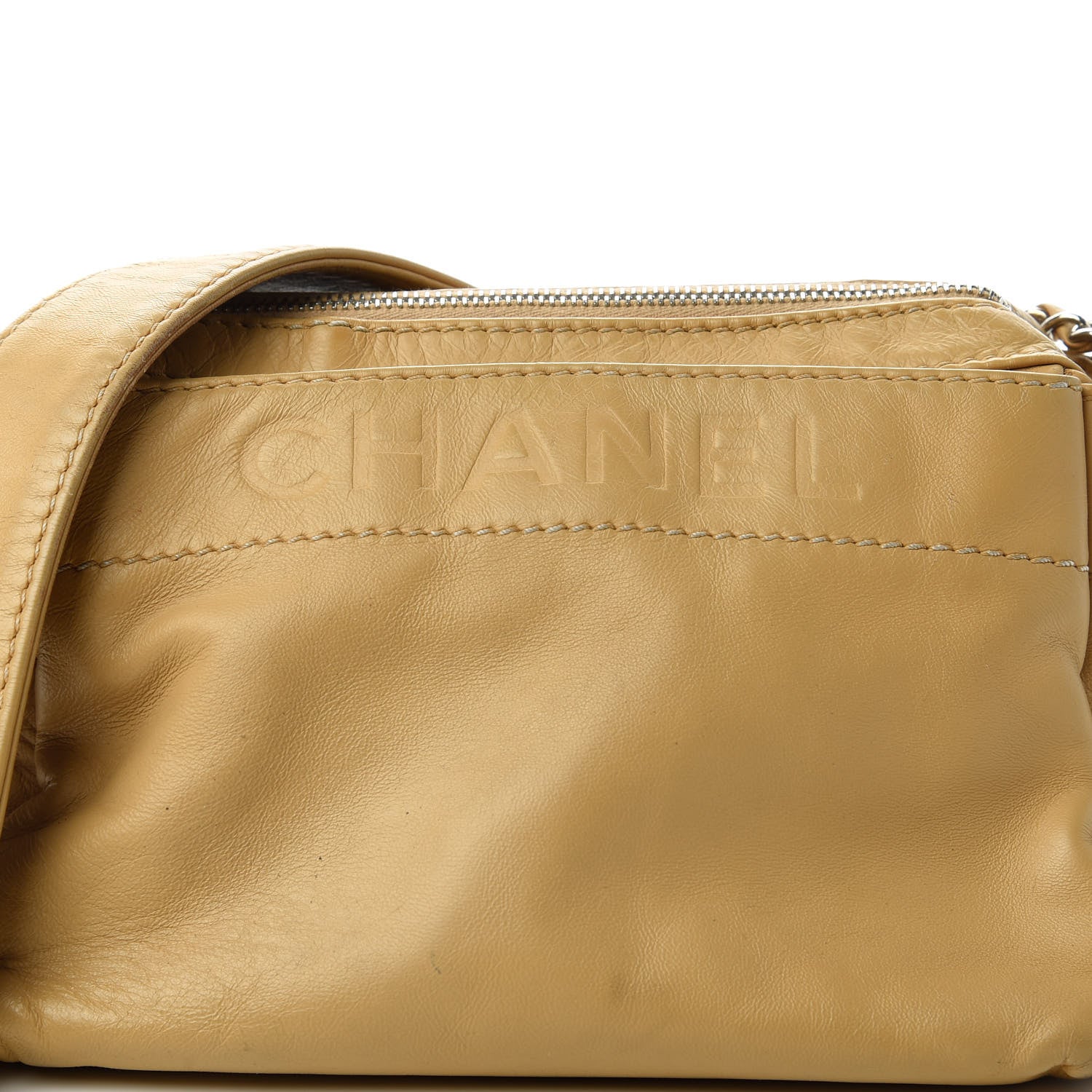 Chanel Lambskin Rock and Chic Shoulder Bag Beige 10 of 12
