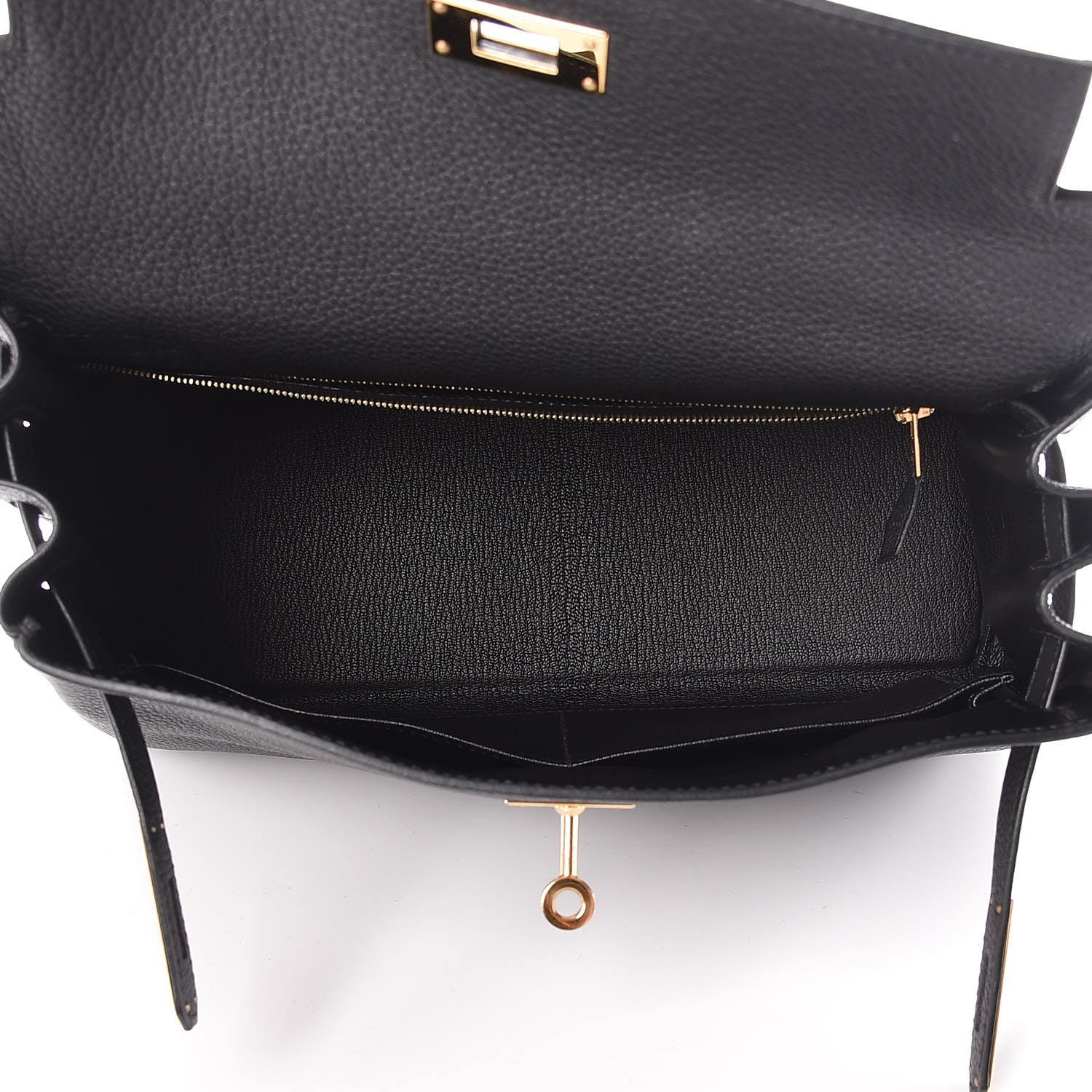 Hermes Togo Kelly Retourne 28 Black 6 of 38
