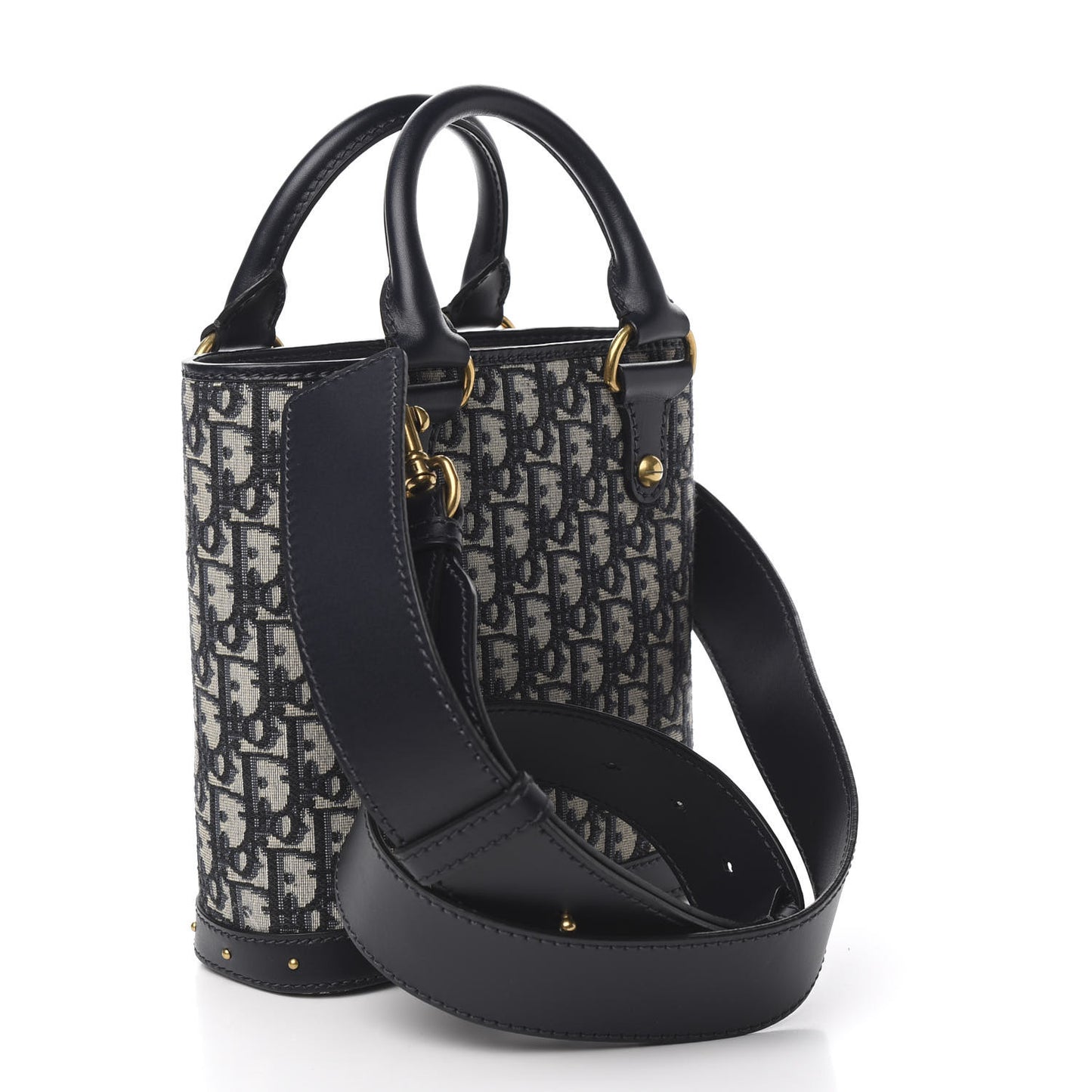 Oblique Studded DiorAvenue Bag Blue