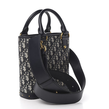 Christian Dior Oblique Studded DiorAvenue Bag Blue 2 of 8