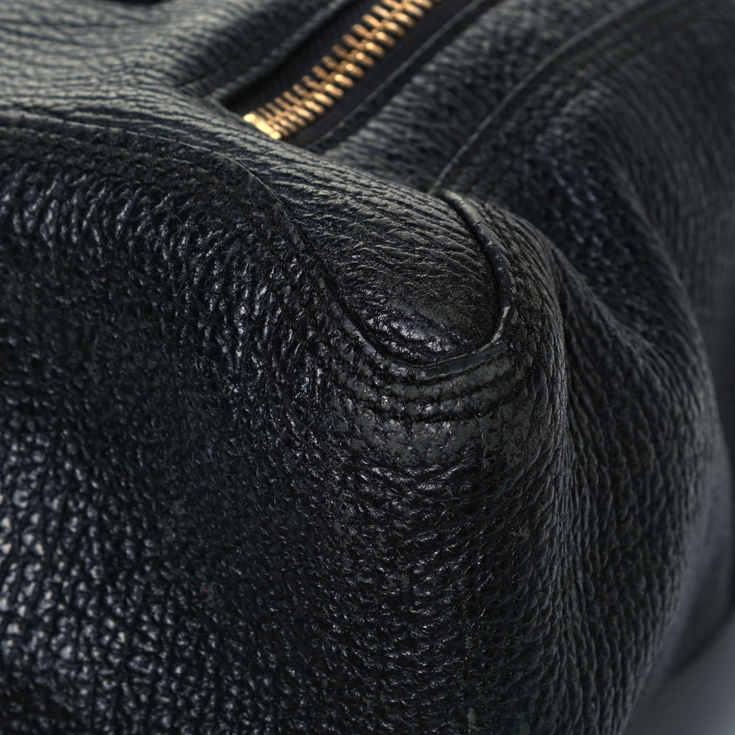 Textured Calfskin Large Pashli Satchel Black