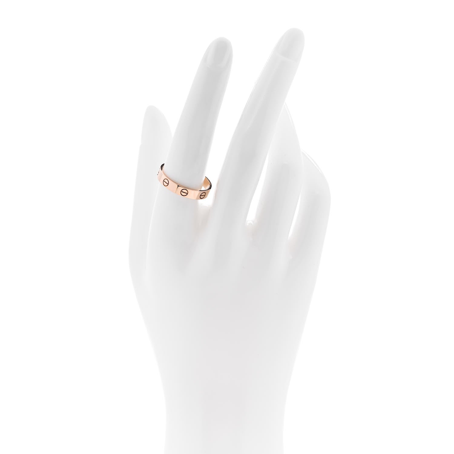 Cartier 18K Pink Gold 3.5mm LOVE Wedding Band Ring 58 8.25 2 of 5