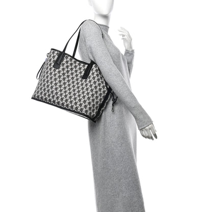 MCM Visetos Medium Liz Reversible Shopper Tote Black 2 of 18