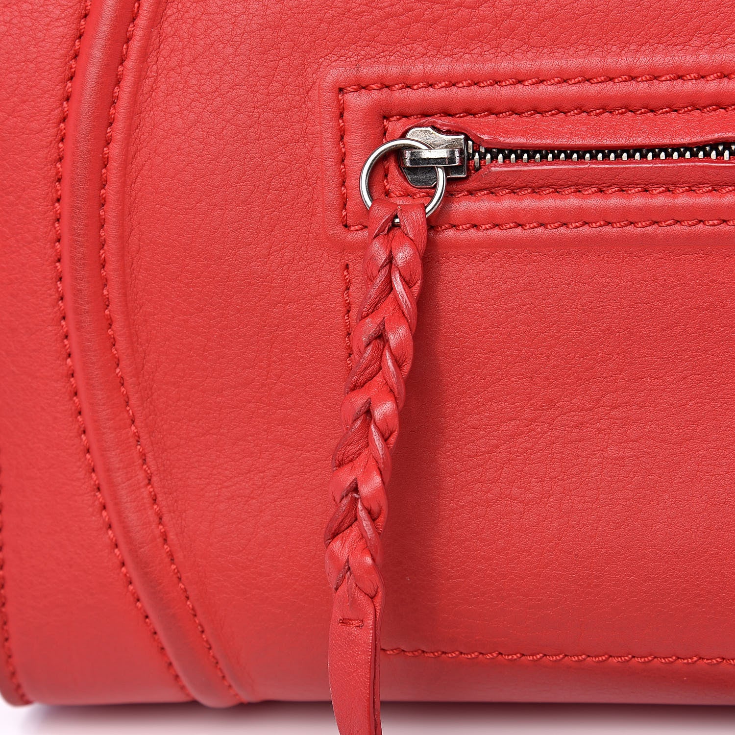 Celine Supple Calfskin Medium Phantom Luggage Vermillion 17 of 18
