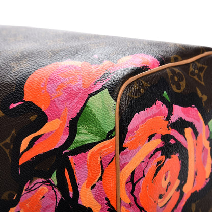 Louis Vuitton Monogram Roses Speedy 30 10 of 13