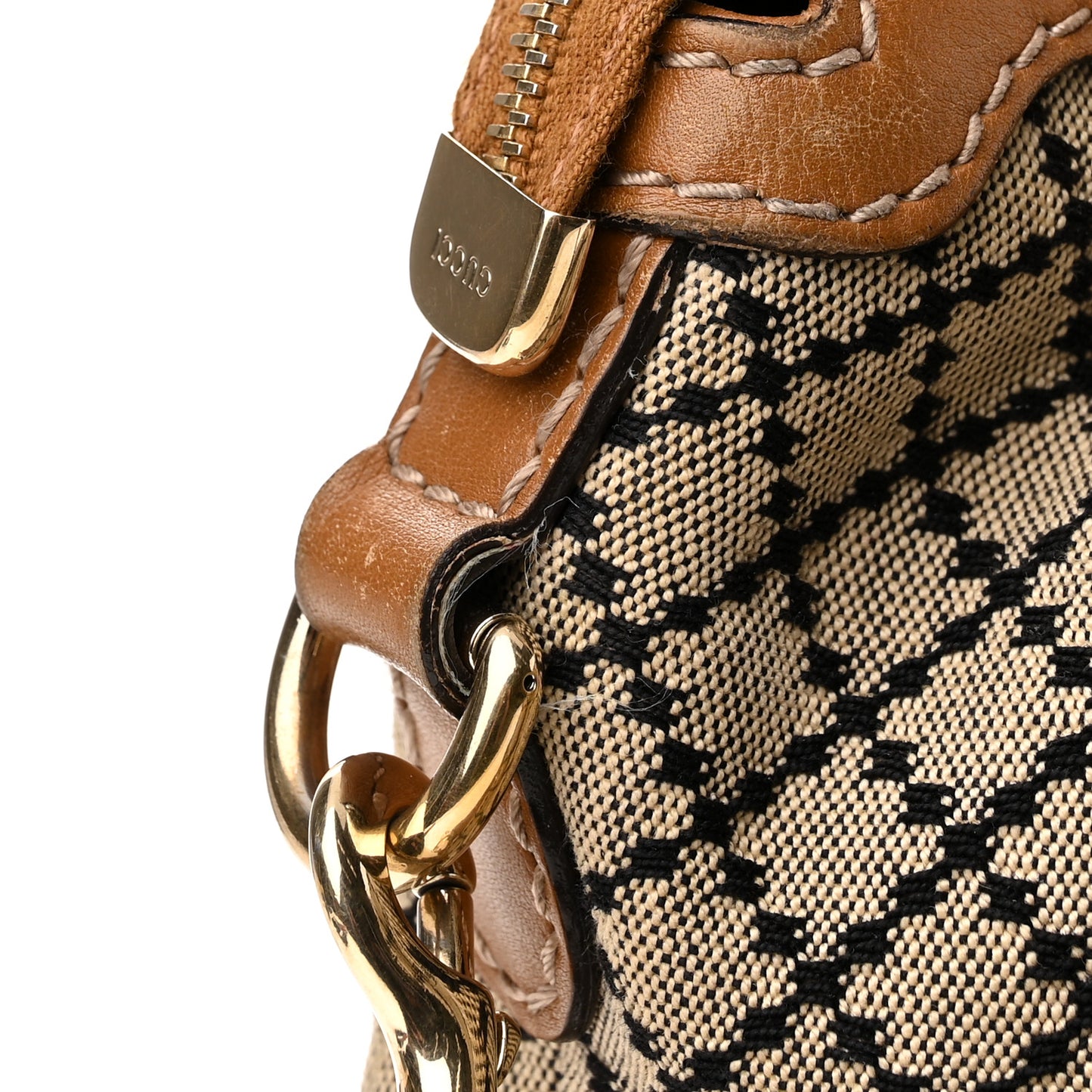 Diamante Medium Sukey Top Handle Bag Beige Brown