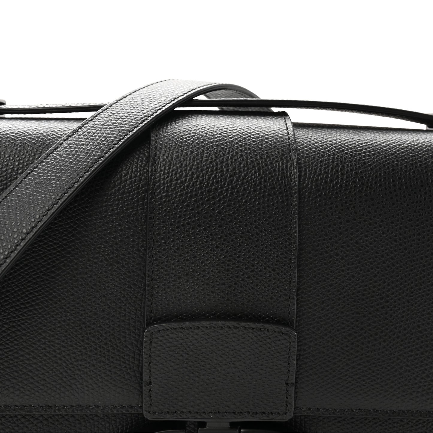 Ultra Matte Grained Calfskin 30 Montaigne Flap Bag Black