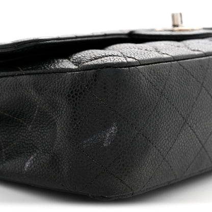Chanel Caviar Quilted Medium Double Flap Black 9 of 13