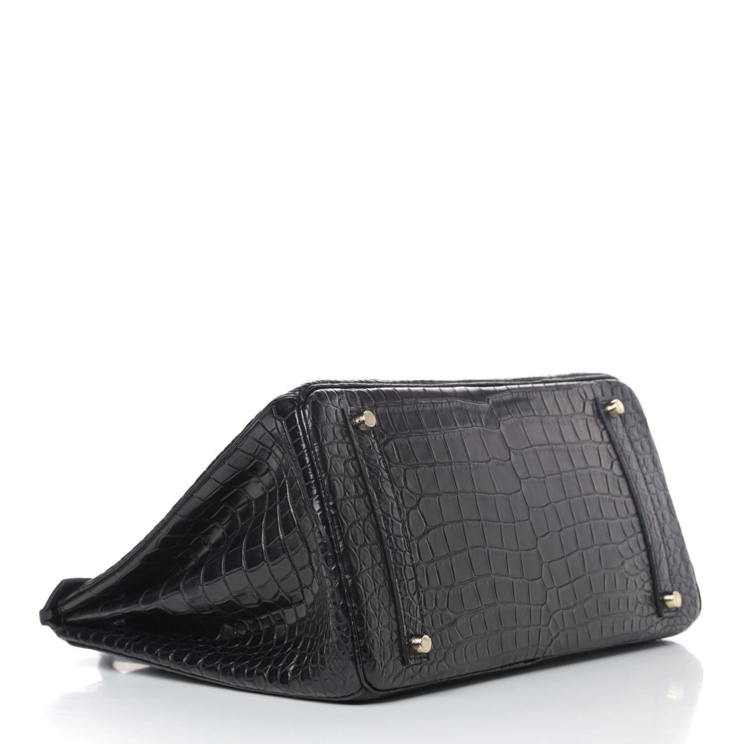 Matte Porosus Crocodile Birkin 35 Black