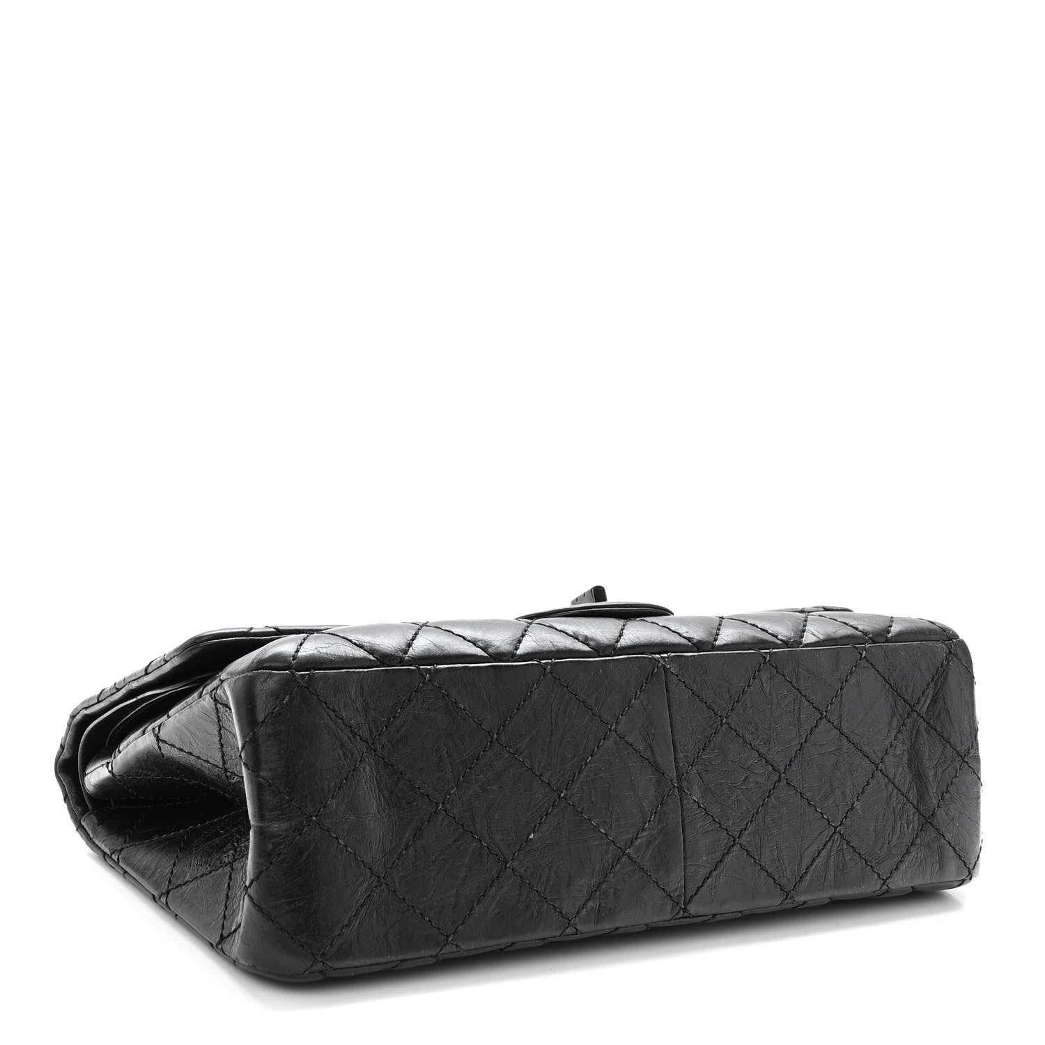 Chanel Aged Calfskin Quilted 2.55 Reissue 227 Flap So Black 4 of 10