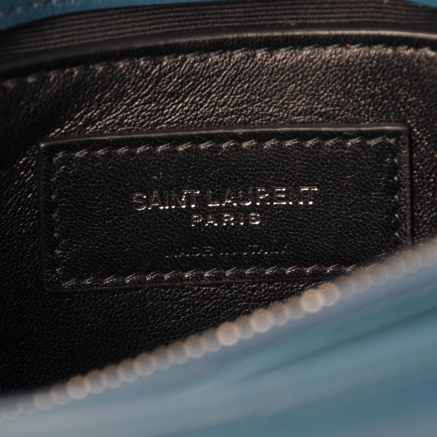 Saint Laurent Calfskin Y Quilted Monogram Small Loulou Chain Satchel Green 7 of 9