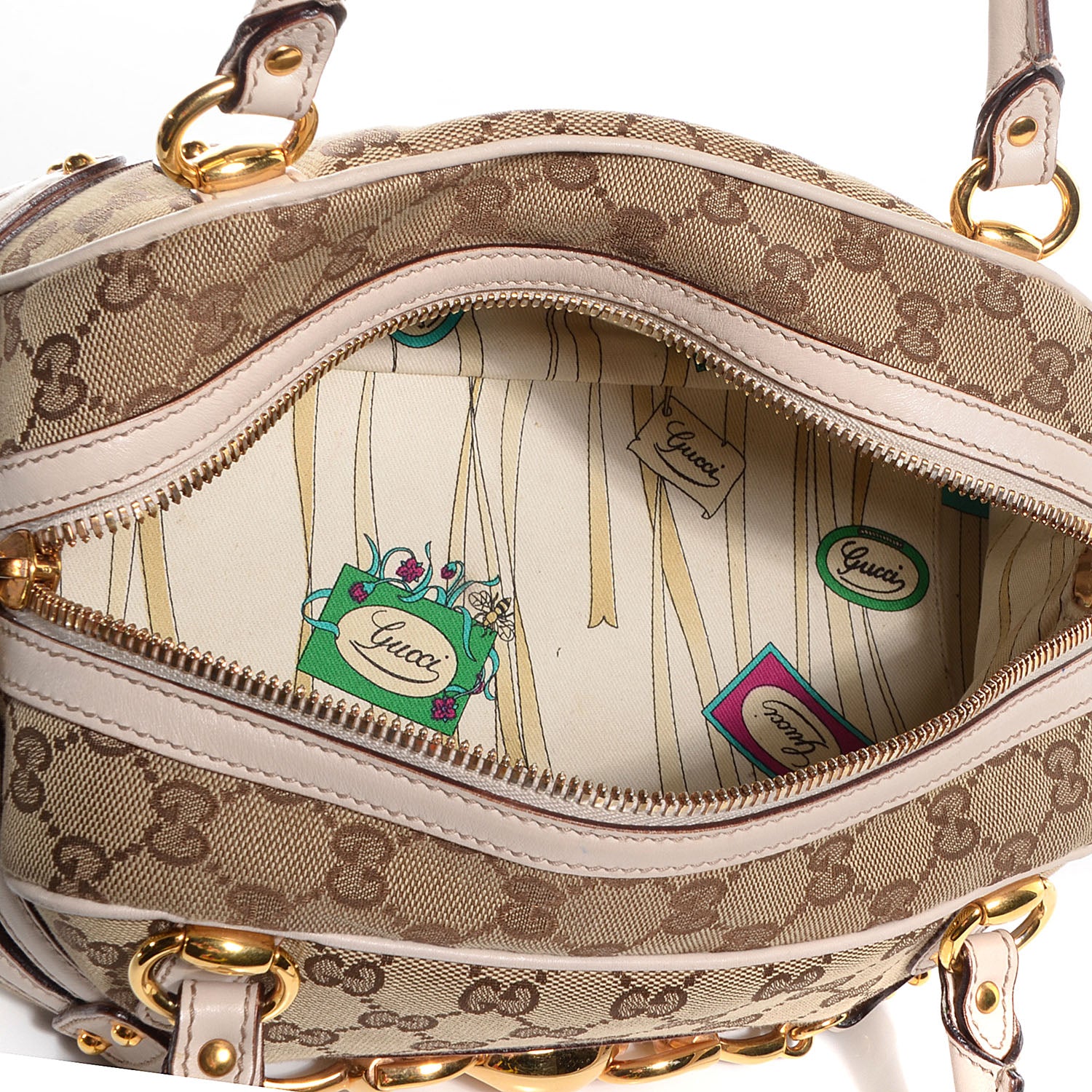 Gucci Monogram Wave Medium Boston Off White 5 of 7