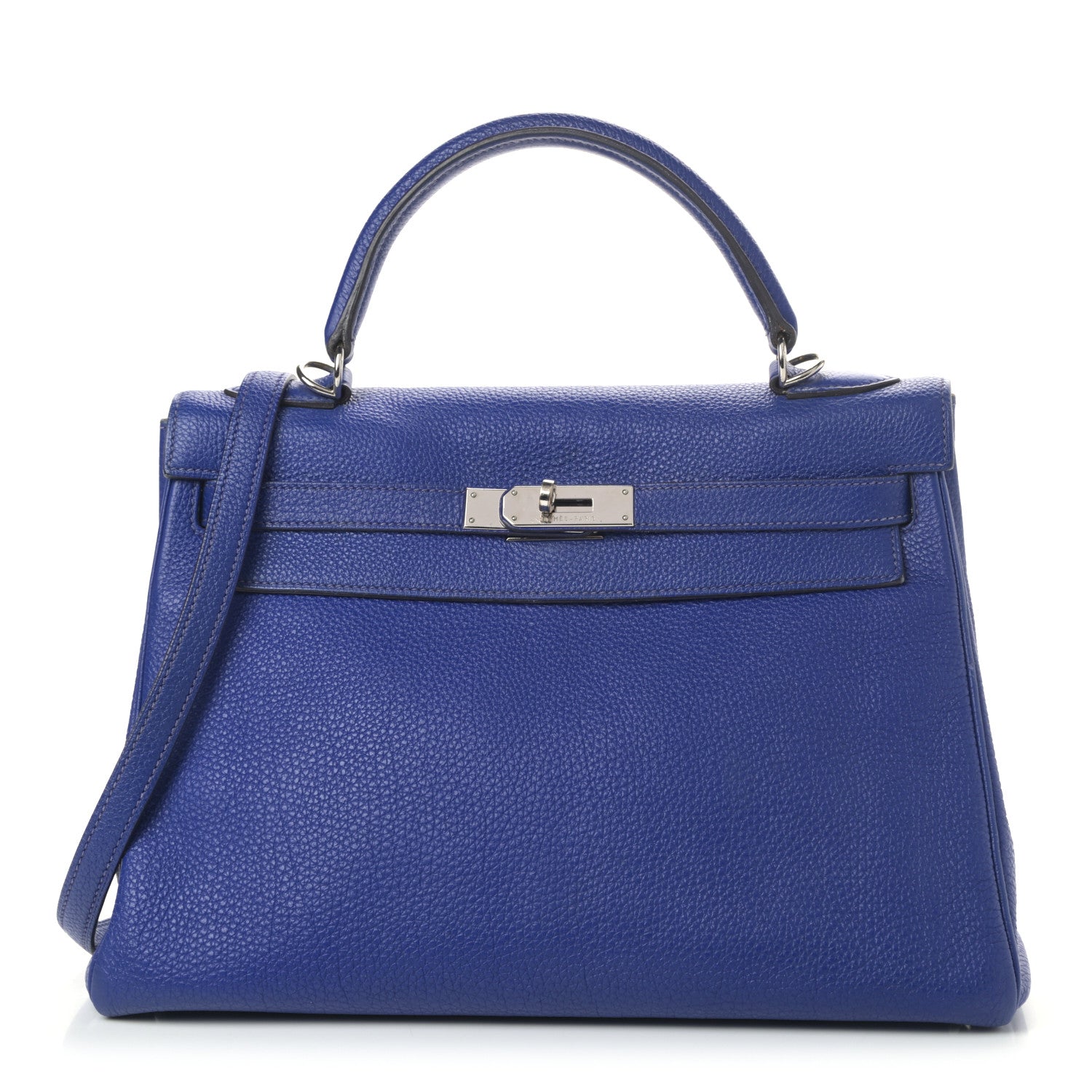 Hermes Togo Kelly Retourne 32 Bleu Electrique 1 of 15